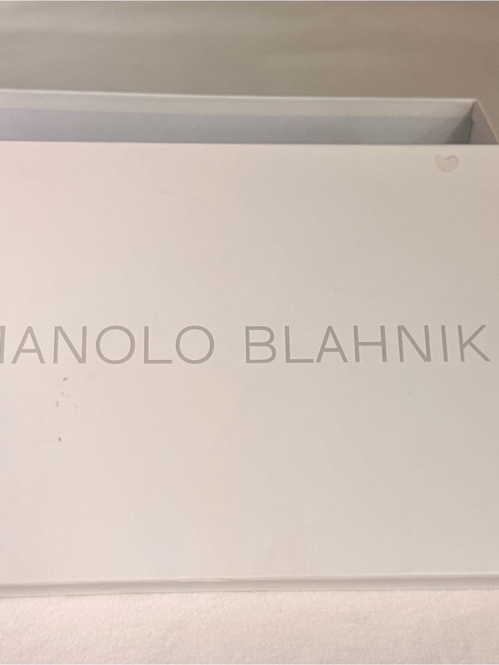 Manolo Blahnik Shoebox White